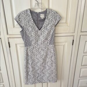 Reiss Gray Lace Dress